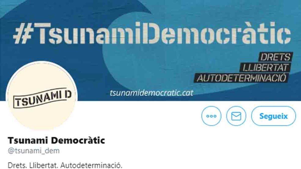 El comunicado de Tsunami Democràtic