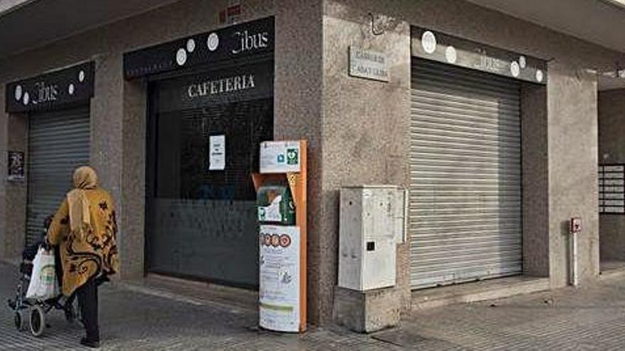 Xamfrà de les Bases de Manresa on era el bar restaurant Cibus