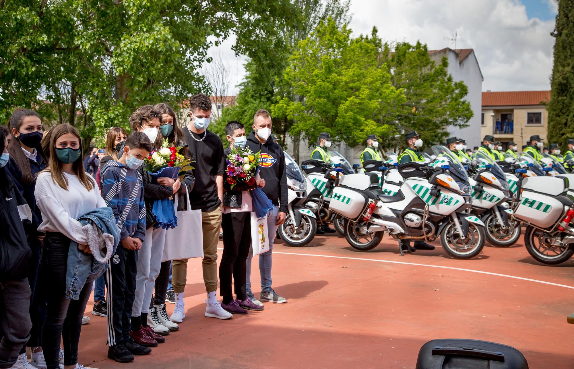 GALERÍA | Homenaje de la Guardia Civil a sus dos compañeros fallecidos en Ciudad Rodrigo