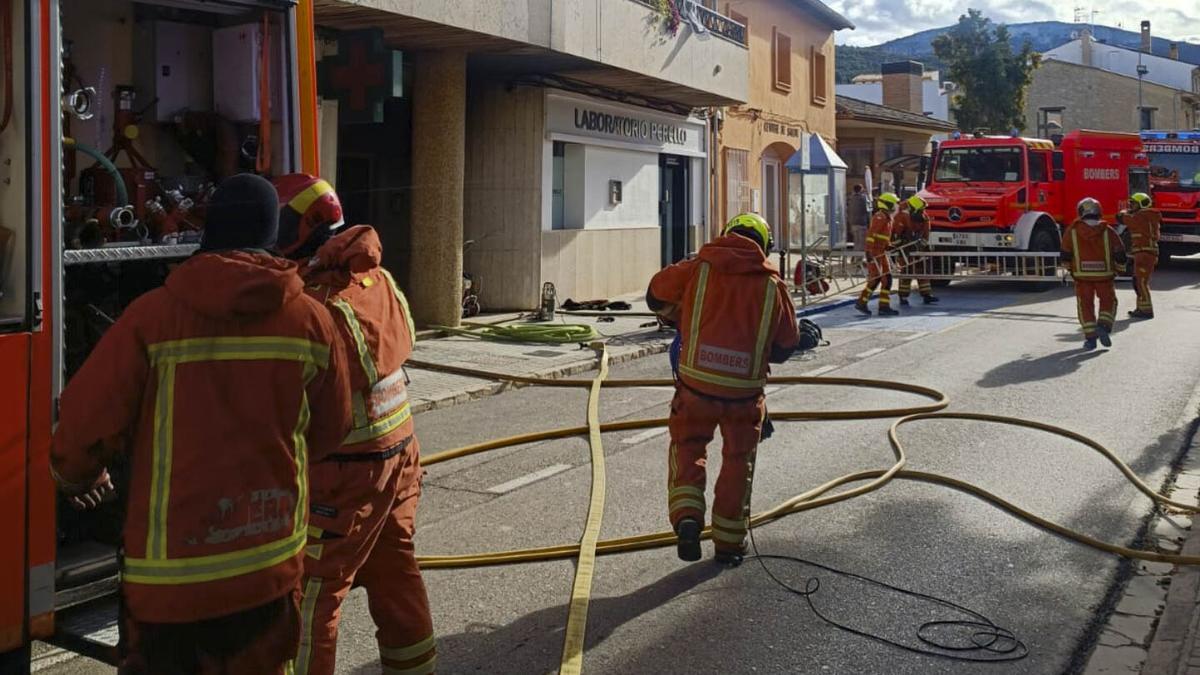 Incendio de una vivienda en Atzeneta d'Albaida