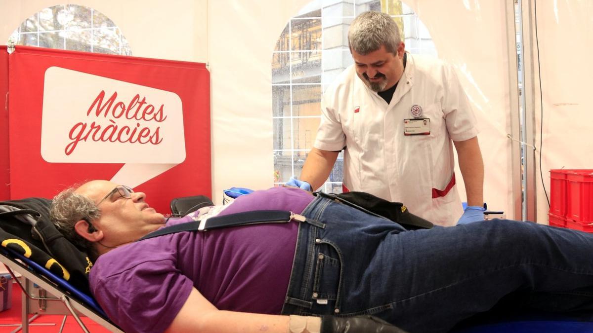 Maratón de donaciones de sangre en Catalunya.