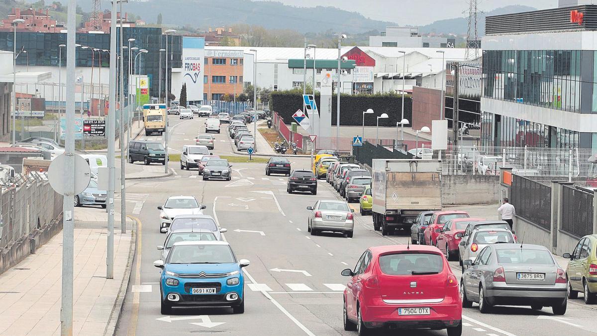 La calle Dinamarca del polígono Espíritu Santo.