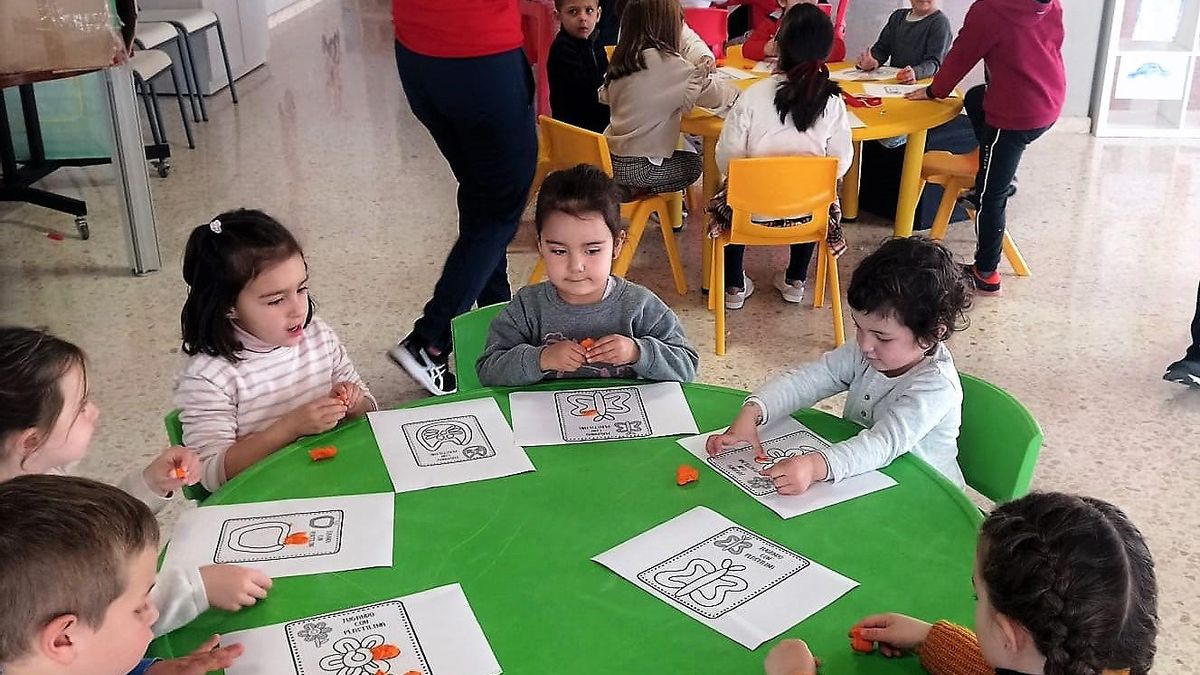 Actividad de ludoteca infantil durante las pasadas fiesta de carnaval
