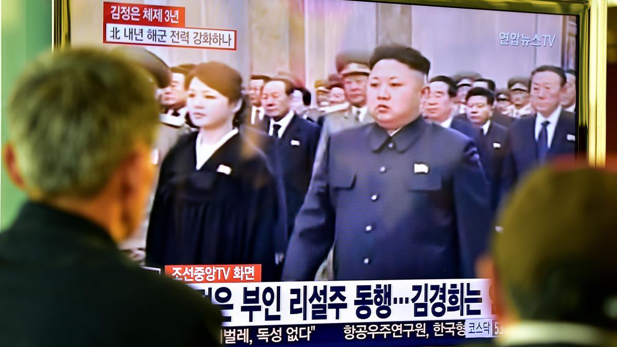 Kim Jong un, en la televisión de Corea del Norte.