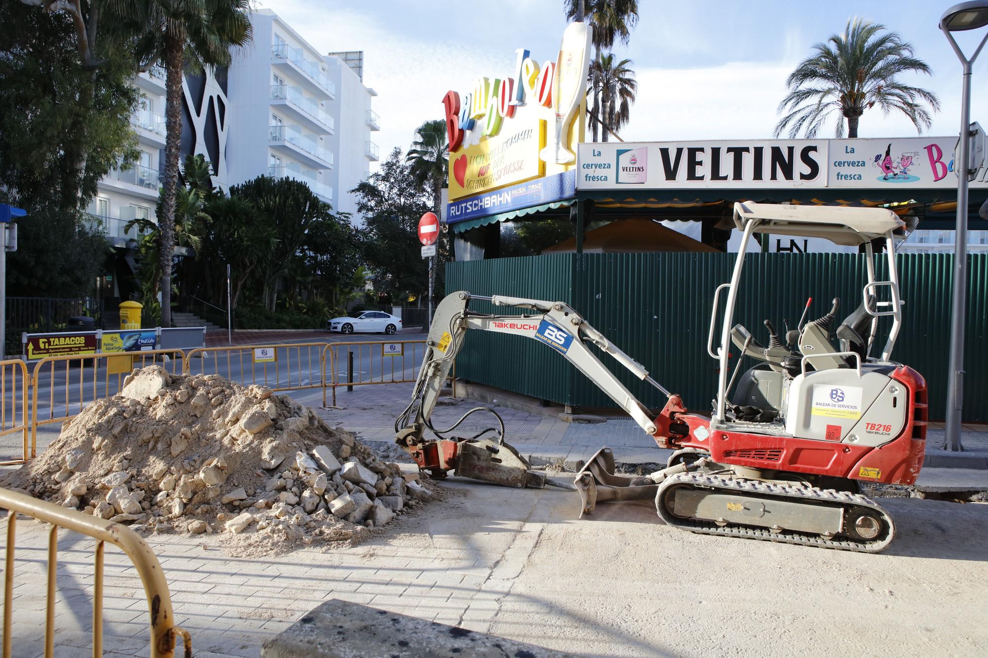 Die Schinkenstraße auf Mallorca ist derzeit eine Baustelle