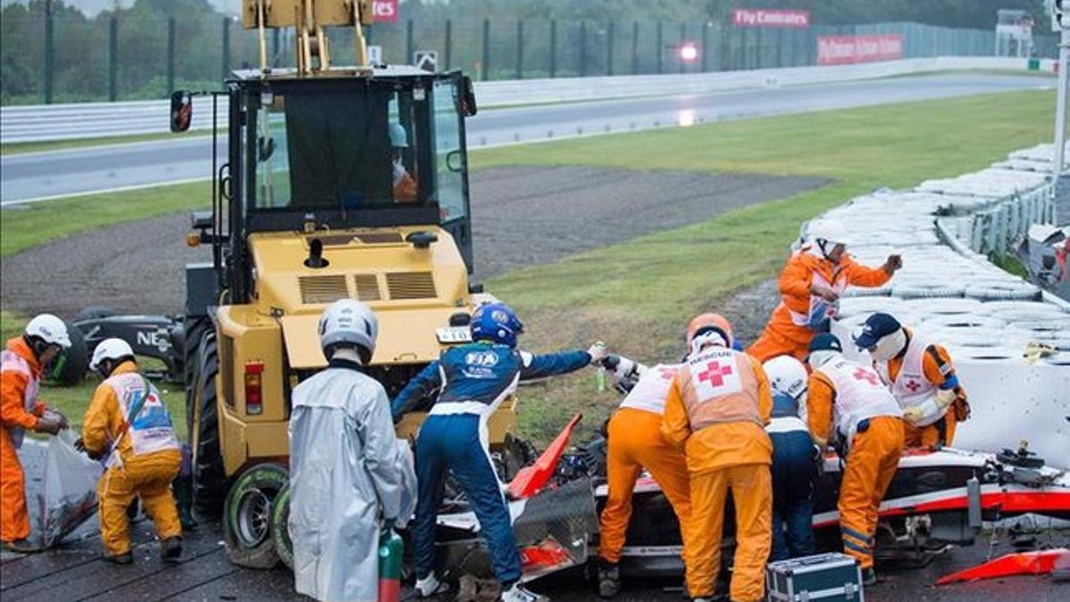 El accidente de Bianchi en Suzuka