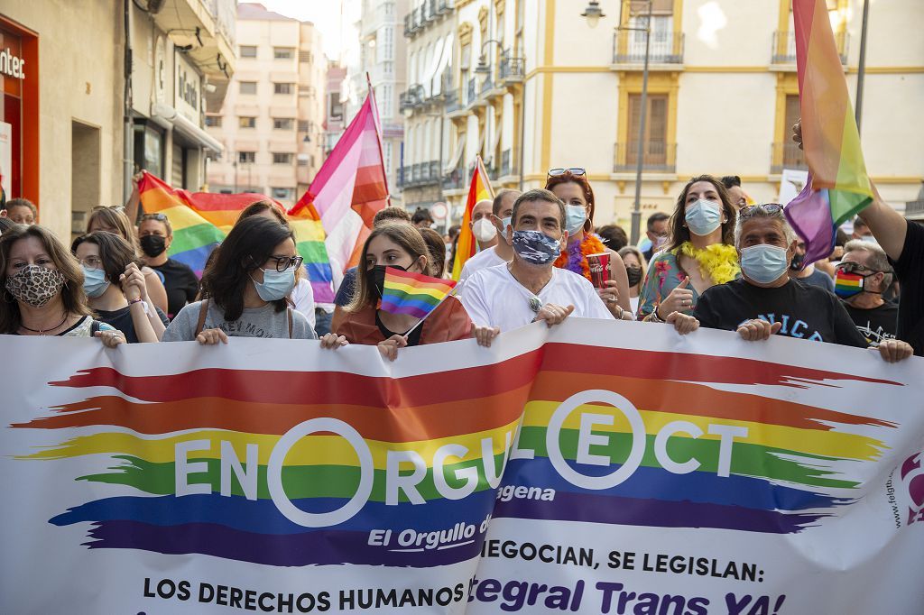 Marcha del colectivo LGTBI+ en Cartagena.