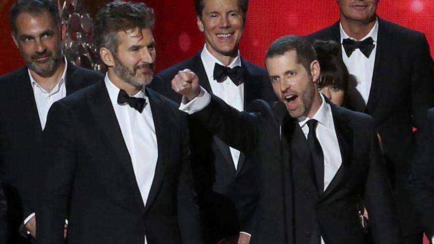 David Benioff y D.B. Weiss, durante una gala de los Emmy