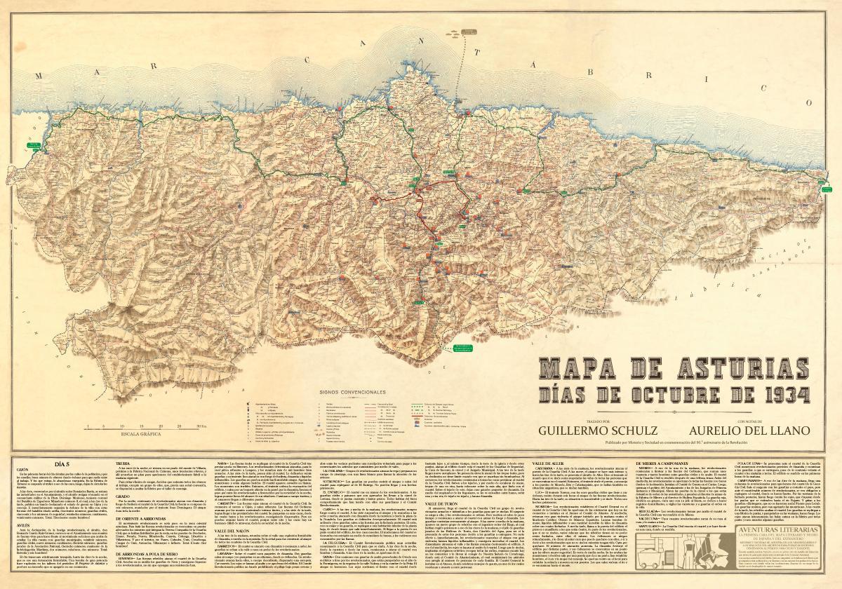 El anverso del mapa de la revolución de octubre