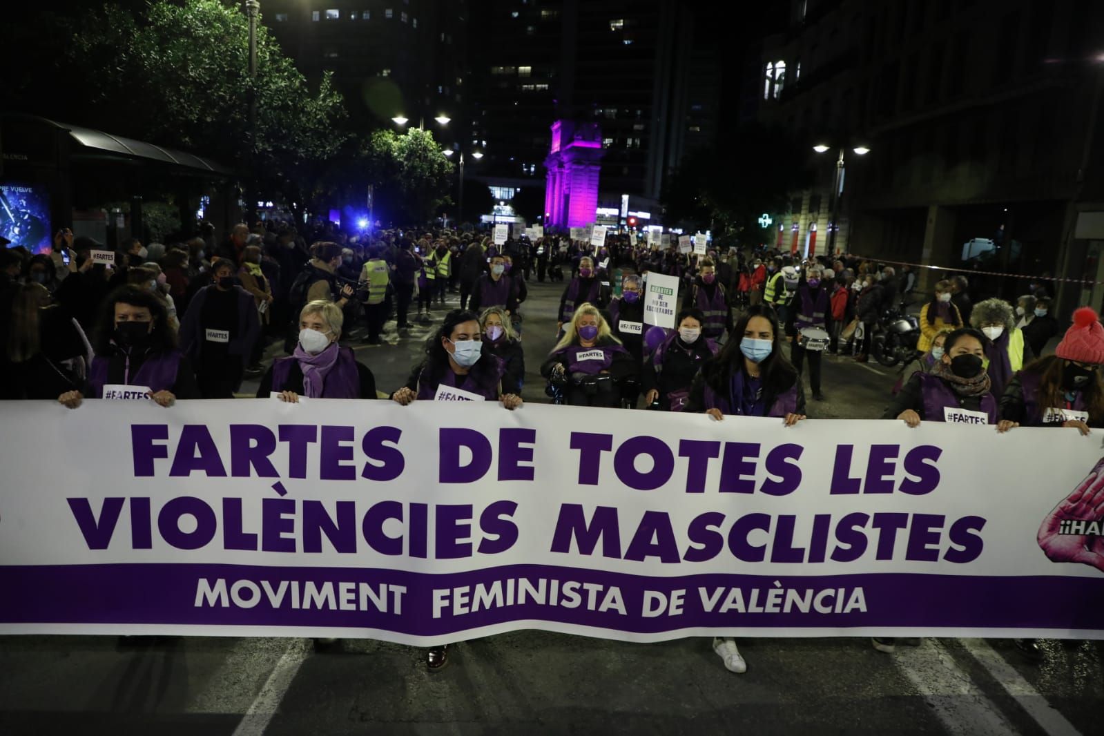 Manifestación 25N en València contra la violencia machista