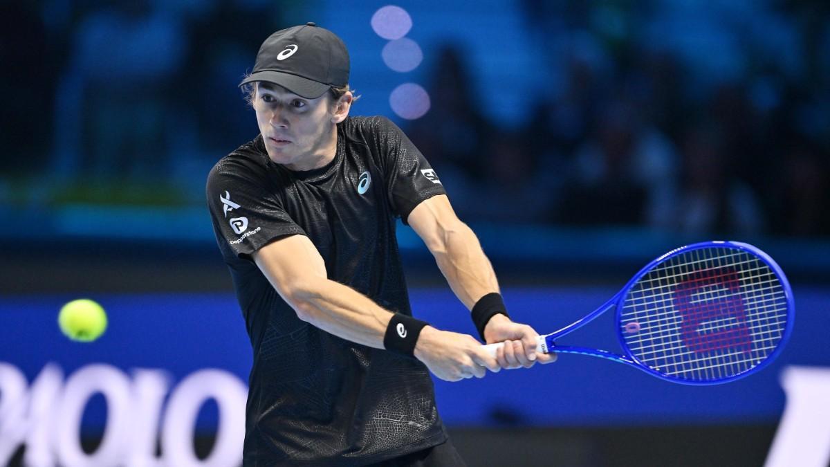 Alex De Miñaur , durante un partido