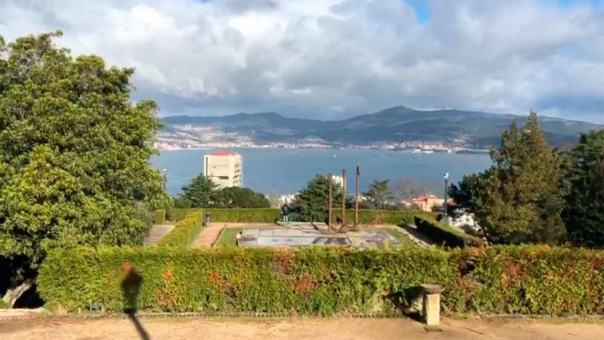 Bucólico paseo por O Castro en una fría mañana de enero