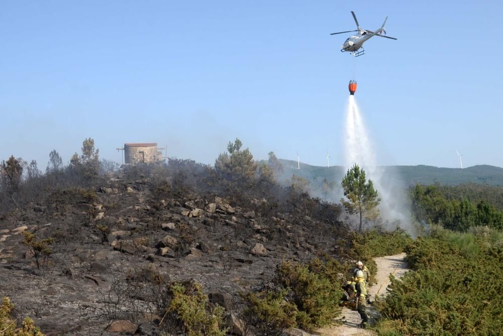 Incendios forestales en Vilagarcía y Catoira