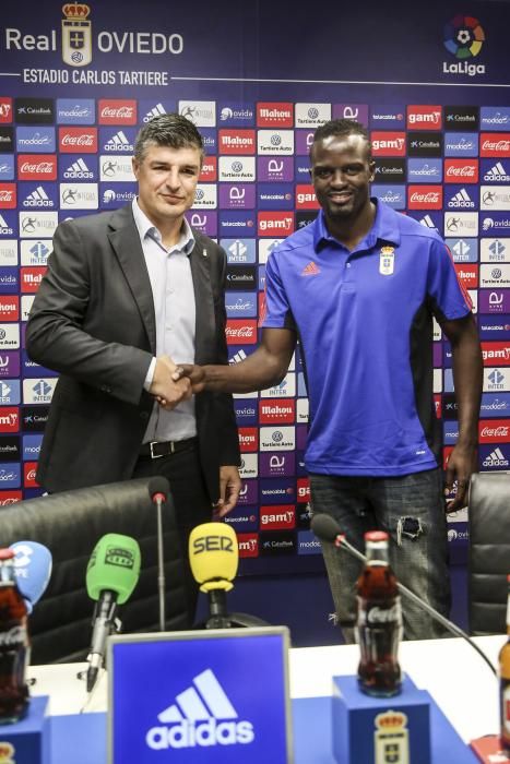 Presentación de Mariga, nuevo Jugador del Real Oviedo