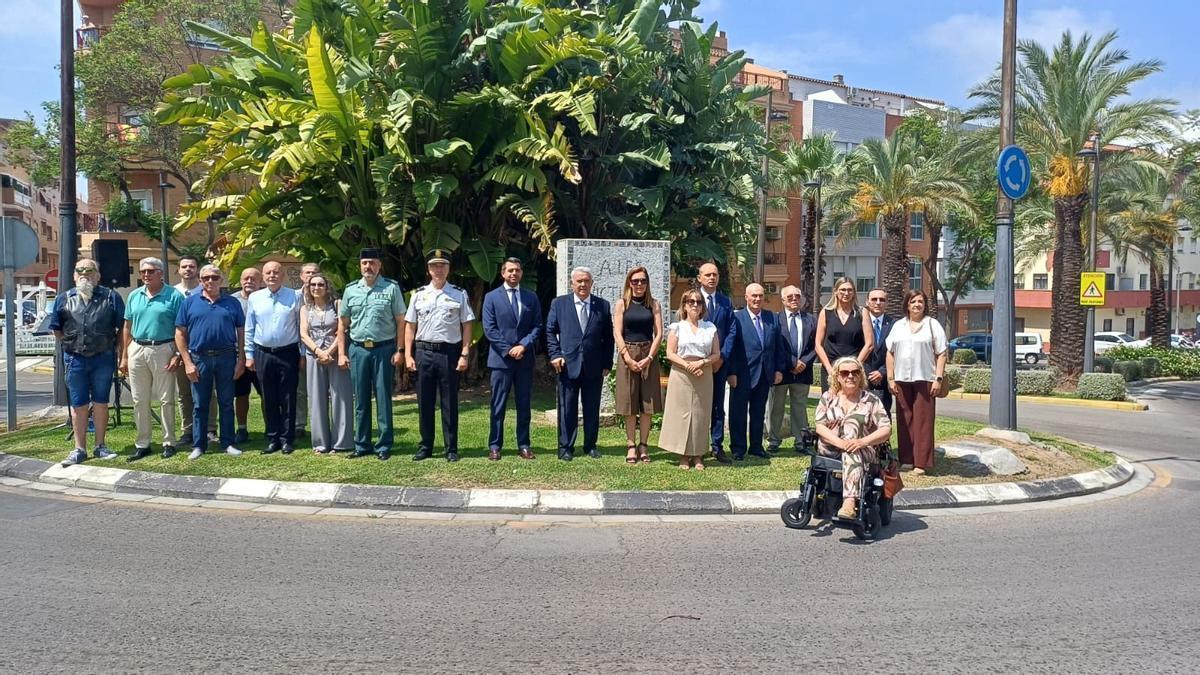 Acto de homenaje a las víctimas de terrorismo en Paterna el pasado sábado.