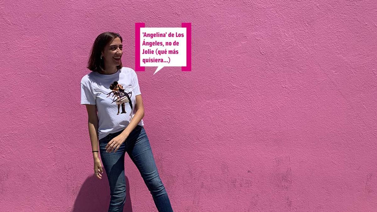 Carmen Raya con bocadillo Cuore en Los Angeles