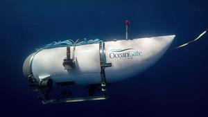 El Titan, uno de los submarinos de OceanGate Expeditions  que realizaba visitas a los restos del Titanic. 