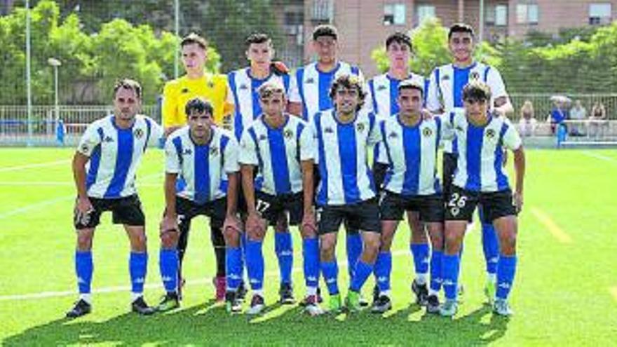 Once que presentó el Hércules B ante el Callosa Deportiva. | HCF