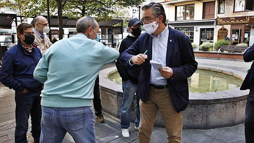 El diputado Pablo González, en La Arena