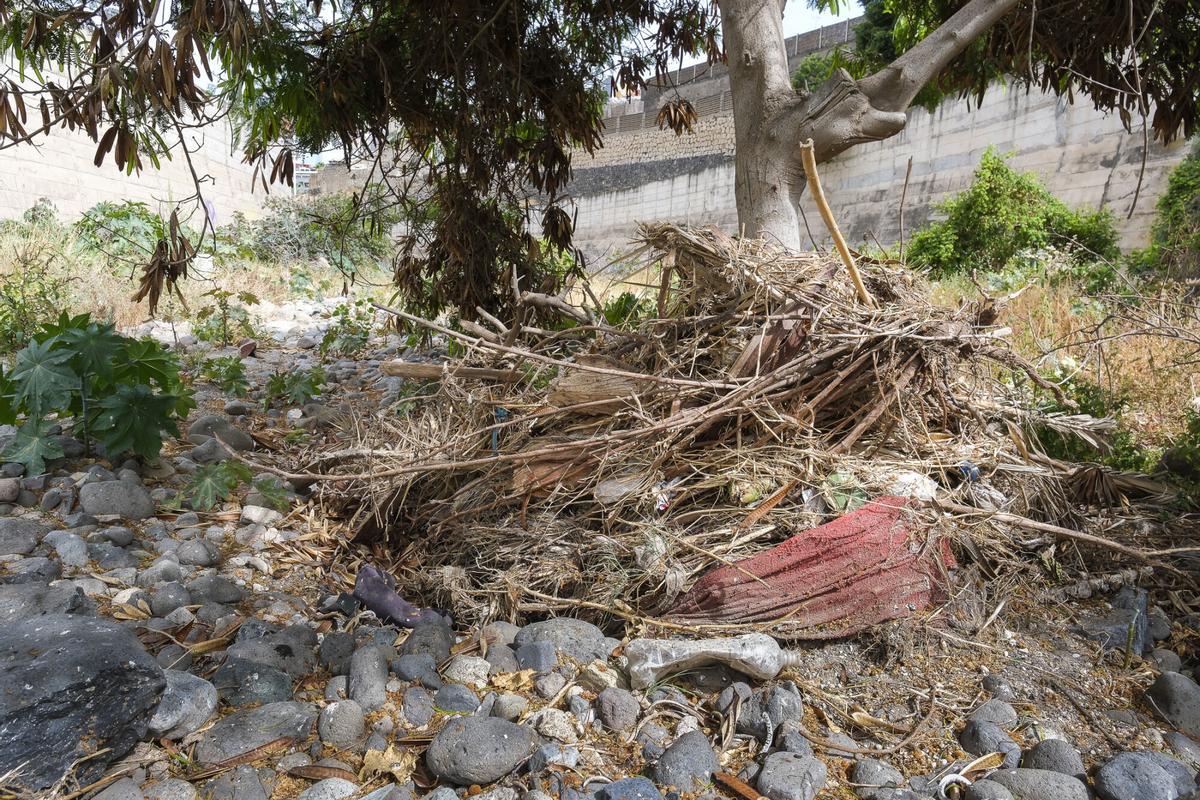 Destrozos de la borrasca Therese en el Guiniguada, cuatro meses después