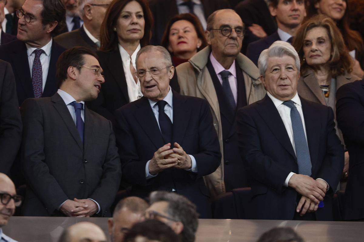 Foto del palco del Bernabéu durante el Real Madrid - Atlético de la pasada temporada en Champions.