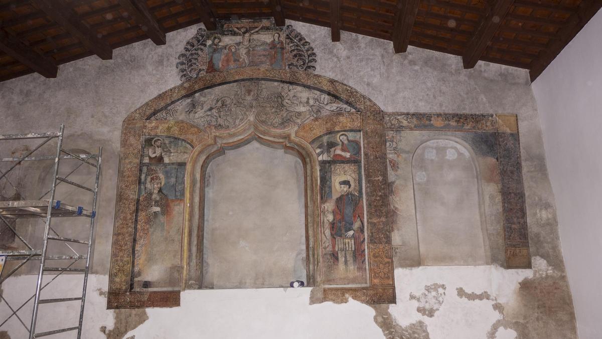 Restauración frescos ermita de San Sebastián