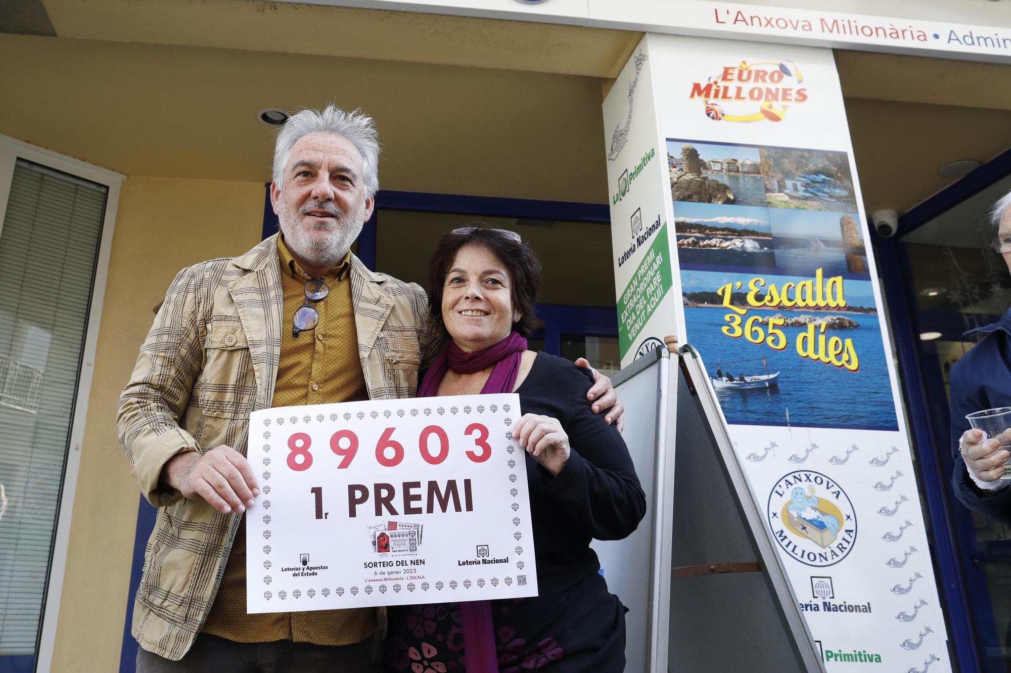 El primer premi de la rifa de Reis, el 89603, cau íntegrament a l'Escala