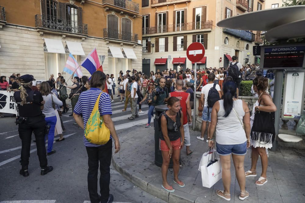 Kundgebung gegen den Massentourismus auf Mallorca