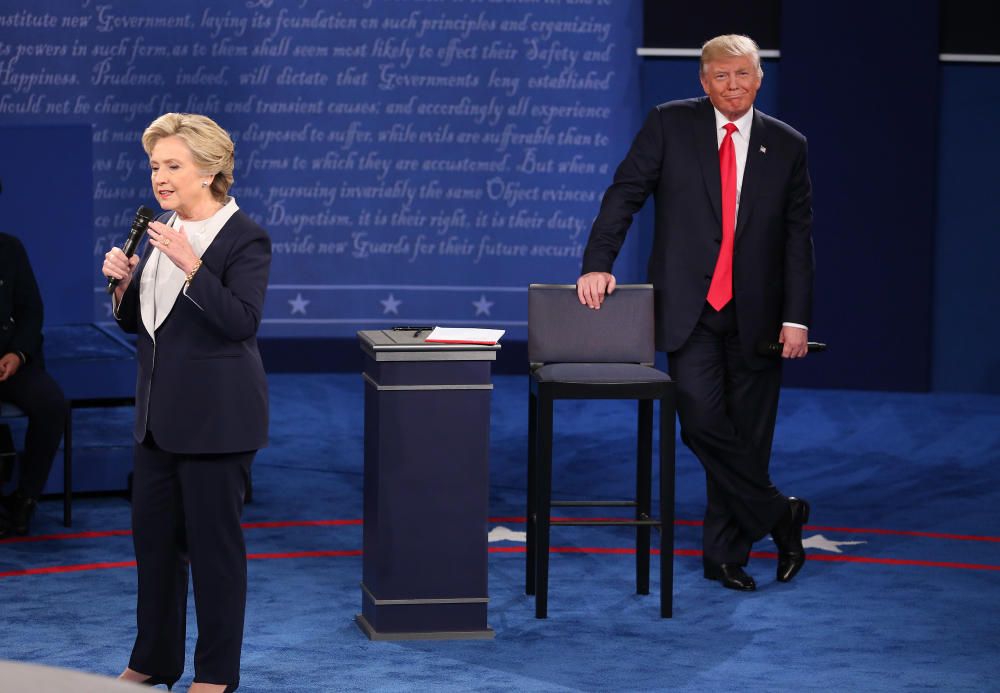 Segundo debate electoral entre Hillary Clinton y Donald Trump