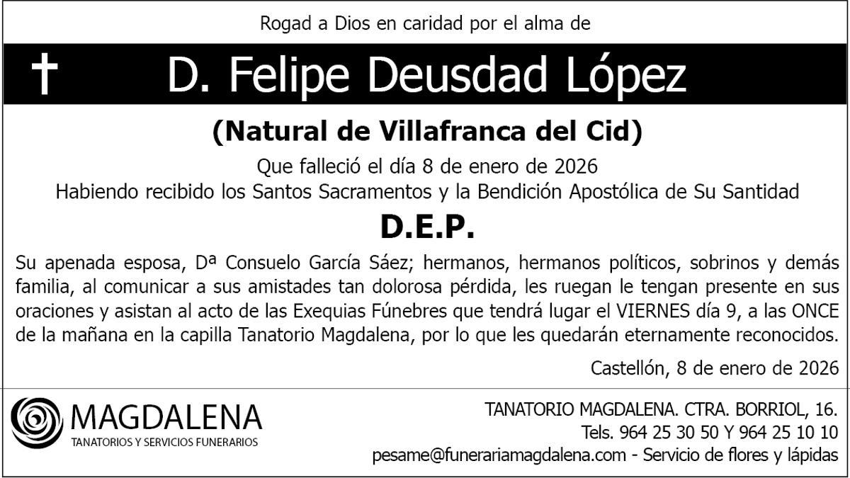 D. Felipe Deusdad López