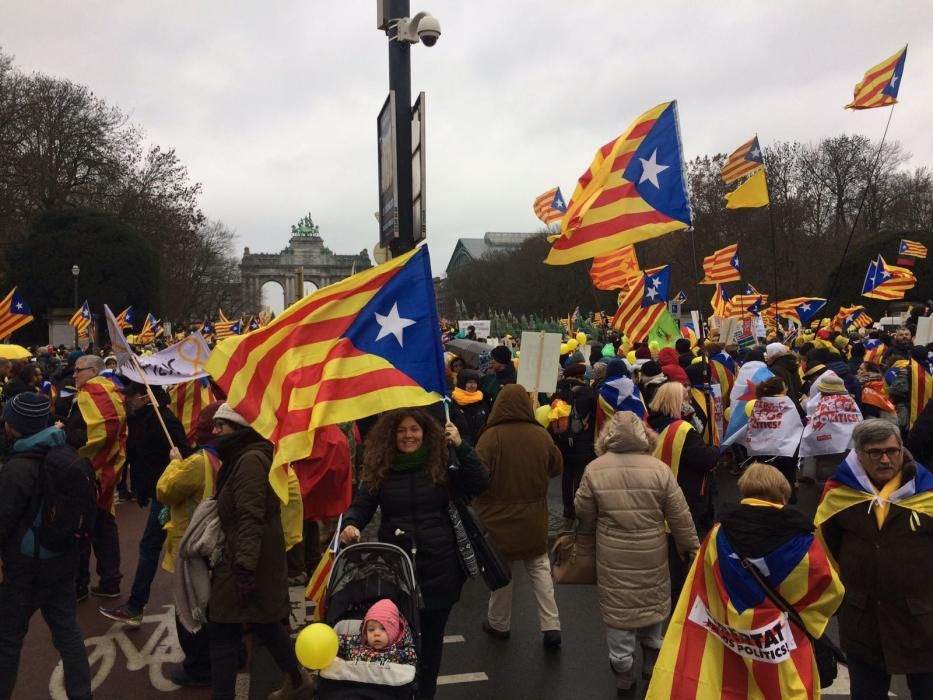 Manifestació independentista a Brussel·les