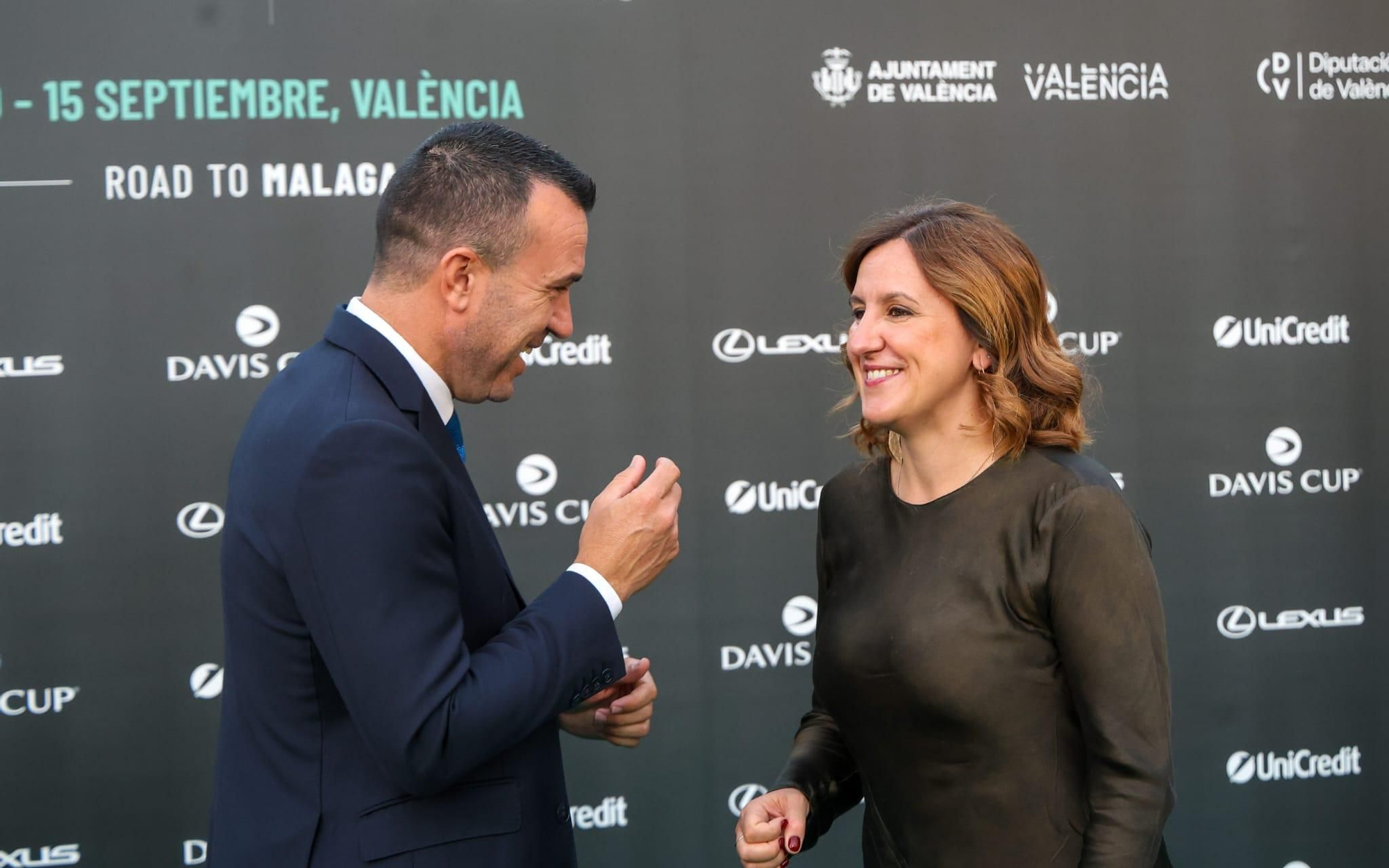 La cena oficial de equipos y autoridades de la Copa Davis en València