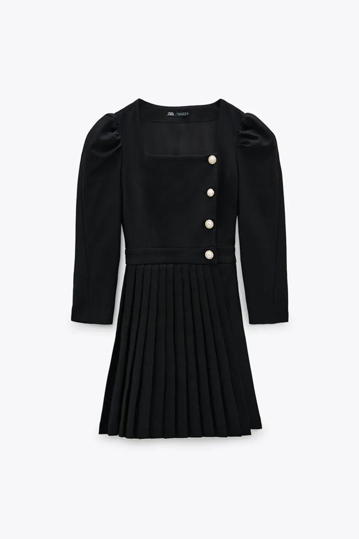 Vestido blazer de tablas, de Zara