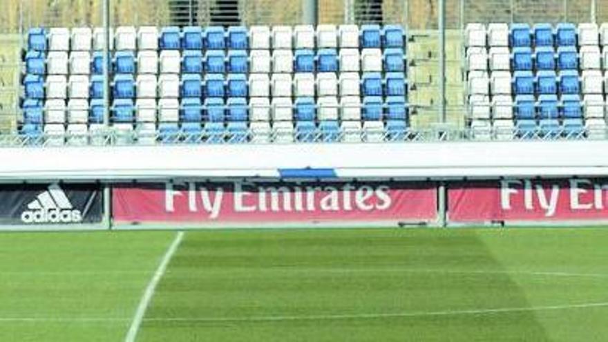 Campos vacíos en las instalaciones de la Ciudad Deportiva del Real Madrid en Valdebebas |