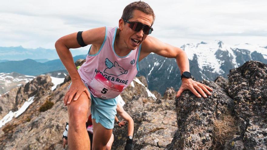 Marc Bernades, d'Igualada, continua agafant la forma física als Alps francesos