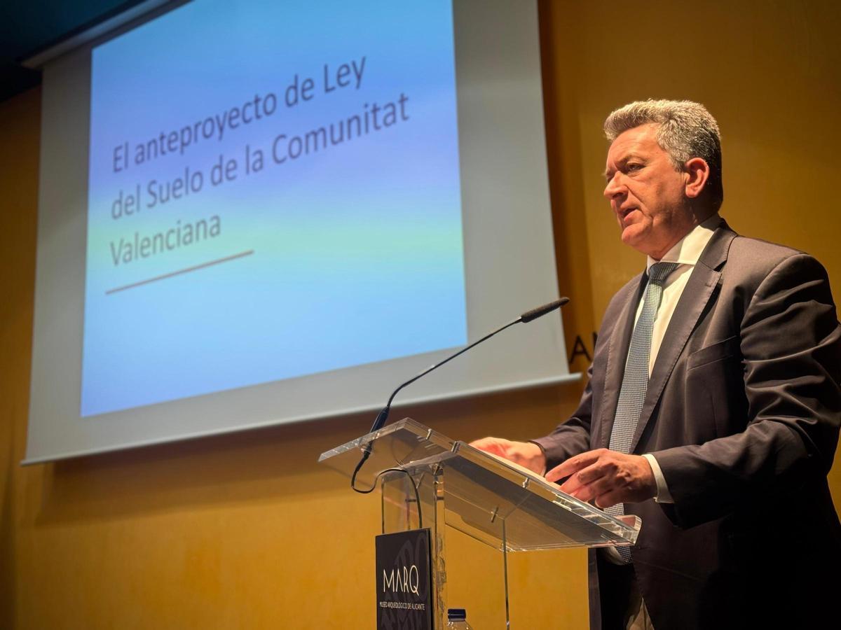 Un momento de la intervención del conseller