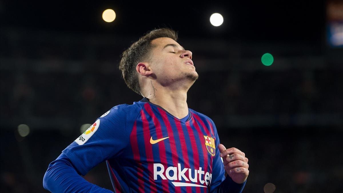 aguasch46546223 barcelona  13 01 2019   deportes   coutinho se lamenta de un190117202605