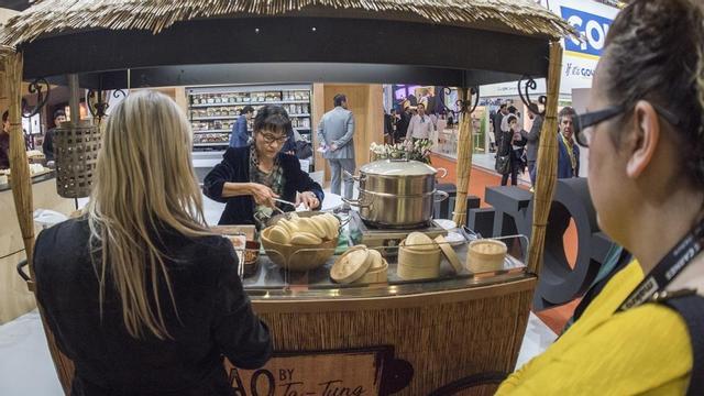 Ambiente en la feria Alimentaria 2018.