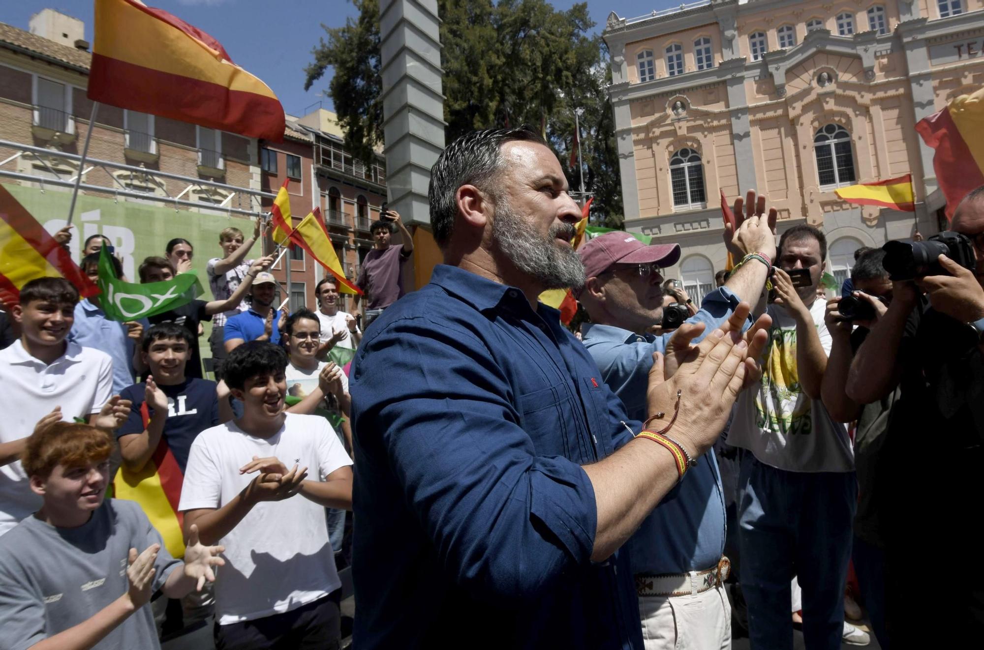 Acto de Santiago Abascal y Jorge Buxadé en Murcia