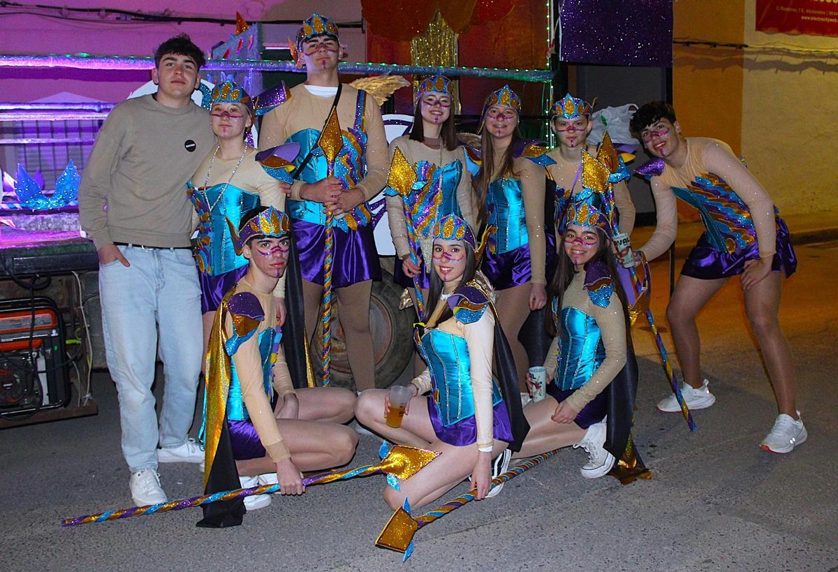 Los jóvenes se volcaron en el Carnaval.