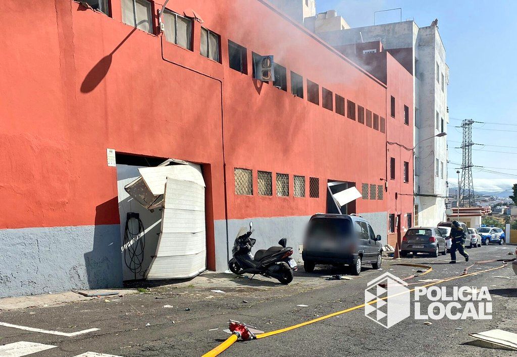 Explosión en una fábrica de Barranco Grande