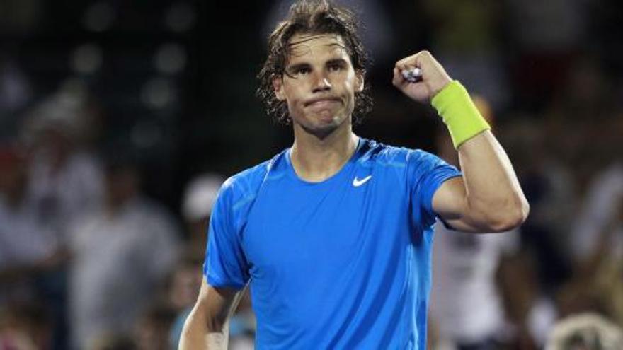 Rafa Nadal celebra su triunfo.