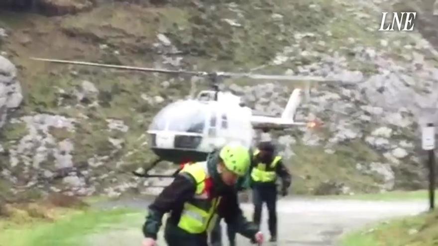 Rescate de un excursionista polaco en la ruta del Cares