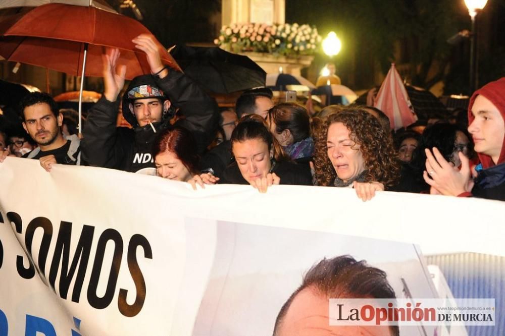 Protesta por la agresión a Andrés Martínez