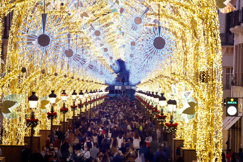 Encendido de las luces de Navidad del Centro de Málaga