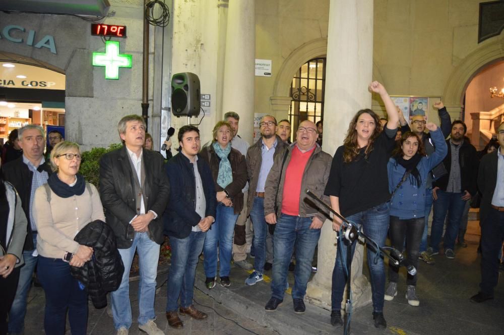 Acte de suport a l'alcaldessa de Berga, Montse Venturós