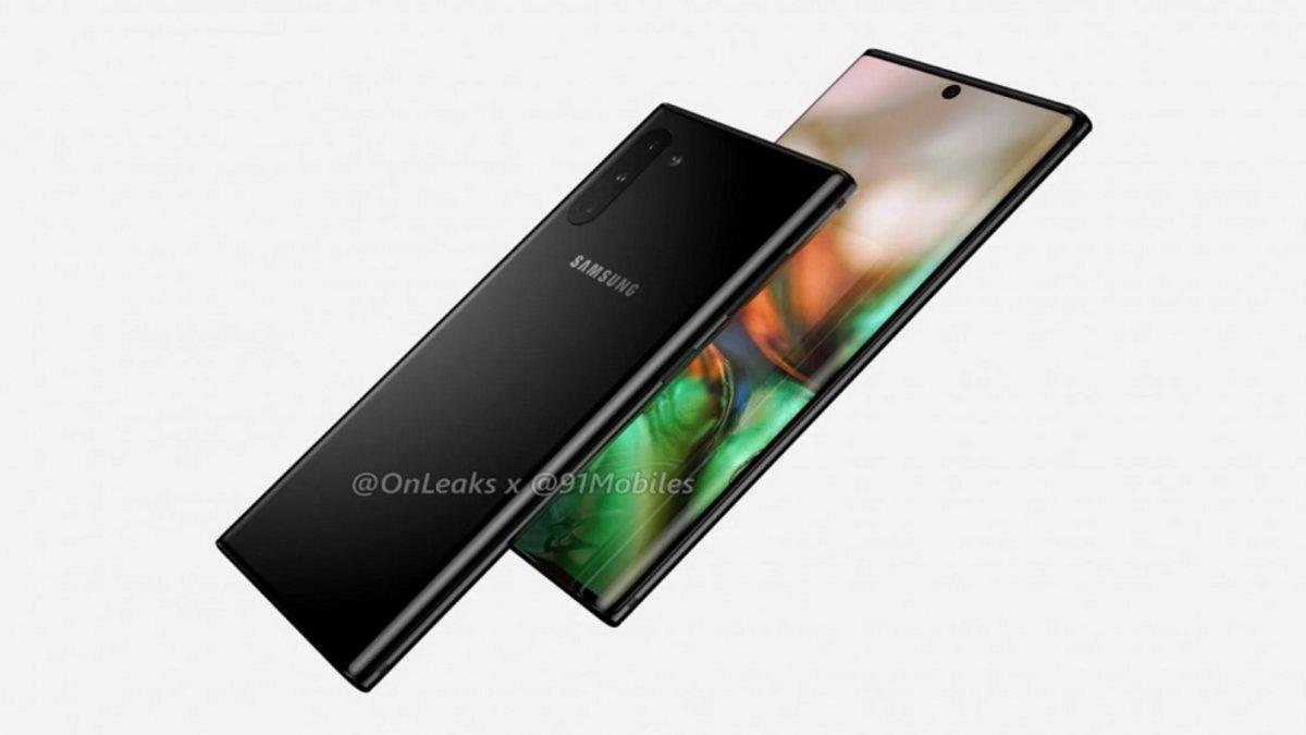 El diseño del Samsung Galaxy Note10