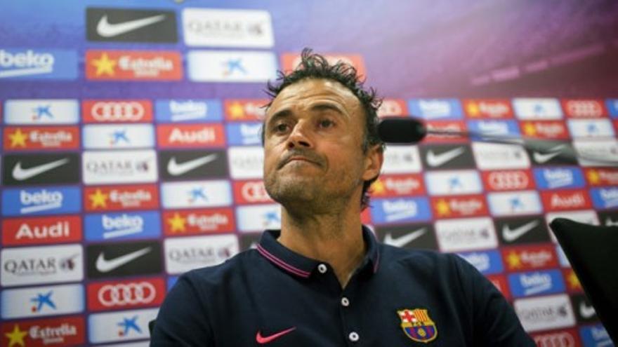 Luis Enrique: "Vamos con cautela y pasito a pasito"