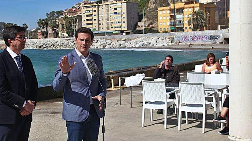 Un acto reciente de Ciudadanos, celebrado en los Baños del Carmen, en Málaga.