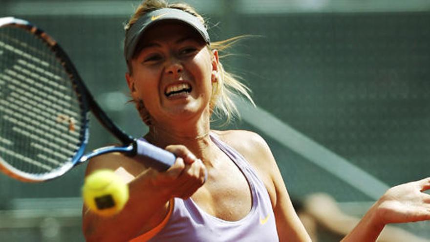 María Sharapova durante la final en la Caja Mágica.